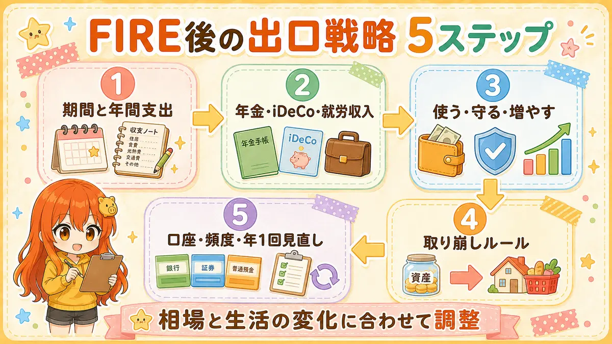 FIRE後の出口戦略を作る5つの手順